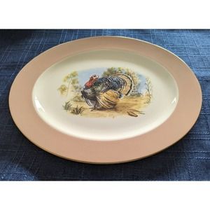 Vintage Homer Laughlin Turkey Platter 15"